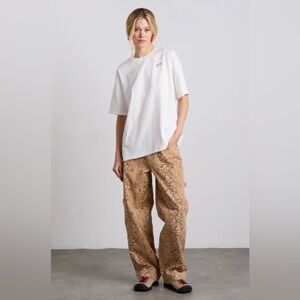Damson Madder Drew Cargo Jeans in Snake Print | UK 8 | US 4